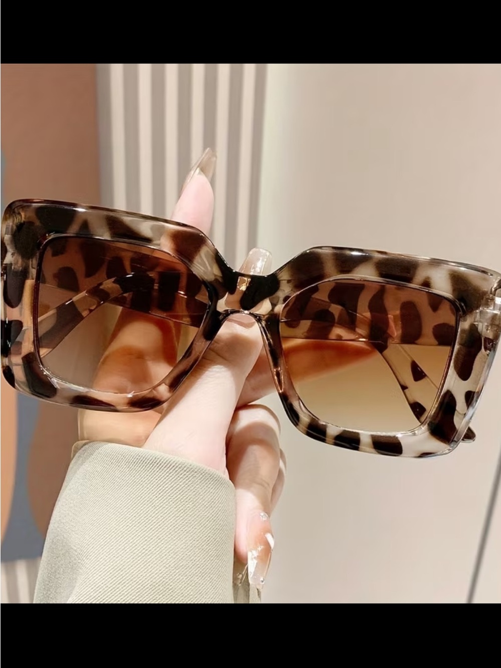 Affordable Fashion Finds Tortoiseshell Square Sunglasses - Brown